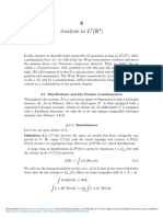 Analysis in (R) : 4.1 Distributions and The Fourier Transformation