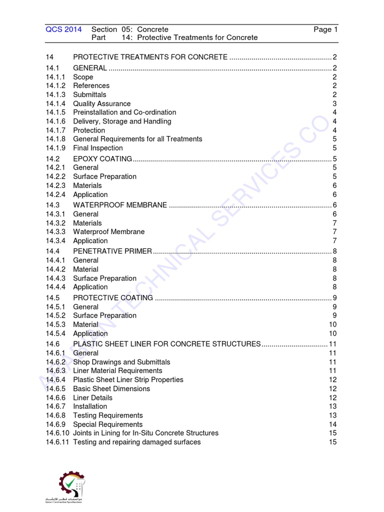 QATAR CONSTRUCTION SPECIFICATIONS QCS 2014 visual data 5