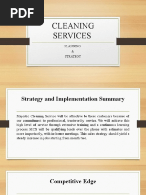 Cleaning Services Proposal