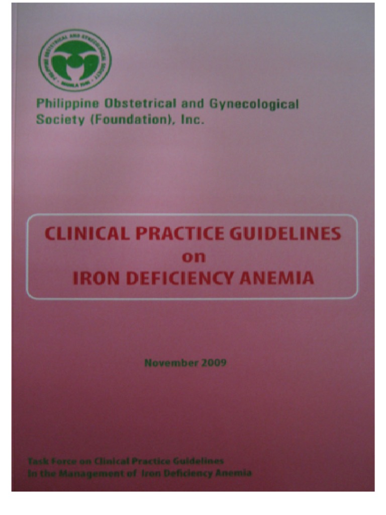 CPG Anemia Pogs 2009 | PDF | Anemia | Blood Transfusion