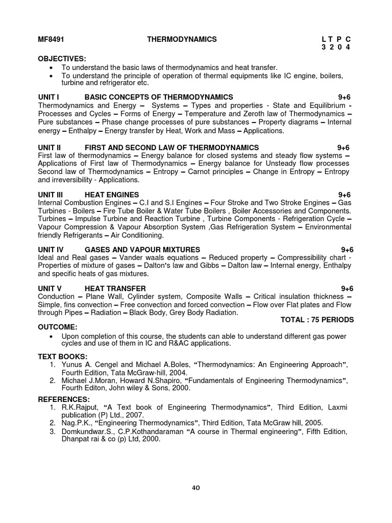 Thermodynamics intelligence overview