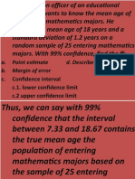 A. Point Estimate D. Describe The Result B. Margin of Error