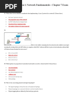 CCNA Exploration 1: Network Fundamentals - Chapter 7 Exam: The Geographic Scope of The Network