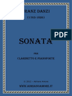 Franz Danzi Sonata For Clarinet and Piano