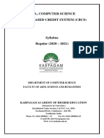 PH.D., Computer Science Choice Based Credit System (CBCS) : Karpagam Academy of Higher Education