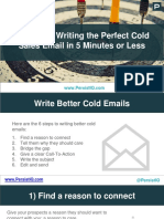 6 Steps To Writing The Perfect Cold Sales Email in 5 Minutes or Less