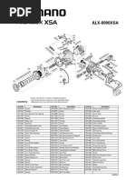 ALX-8000XSA: Part No. Part No. Part No. Description Description Description