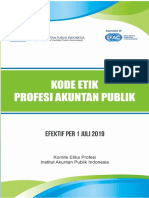 Kode Etik Profesi Akuntan Publik Efektif Per 1 Juli 2019