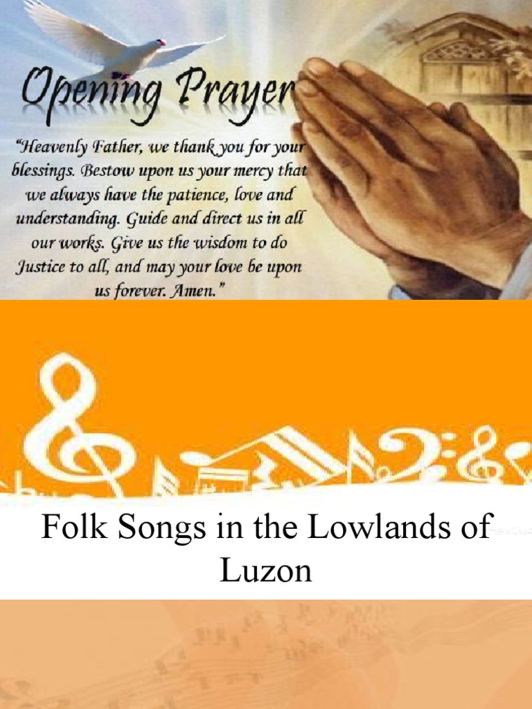 MUSIC Folk Songs in The Lowlands of Luzon PDF Tagalog Language