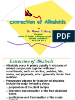 Extraction of Alkaloids