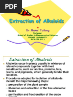 Extraction of Alkaloids