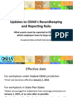 Updates To OSHA's Recordkeeping and Reporting Rule