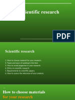 Topic 6 - Scientific Research