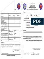 Declaration Corrected Certification