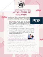 Fostering Gender and Development: Cbms Network E-Learning Module