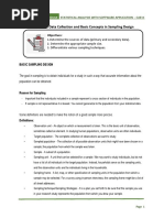 CHAPTER 3: Data Collection and Basic Concepts in Sampling Design