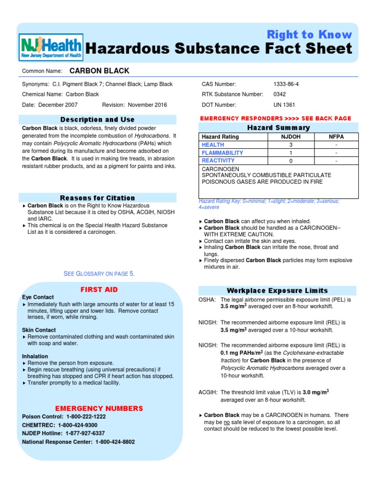 Hazardous Substance Fact Sheet Right To Know PDF Personal