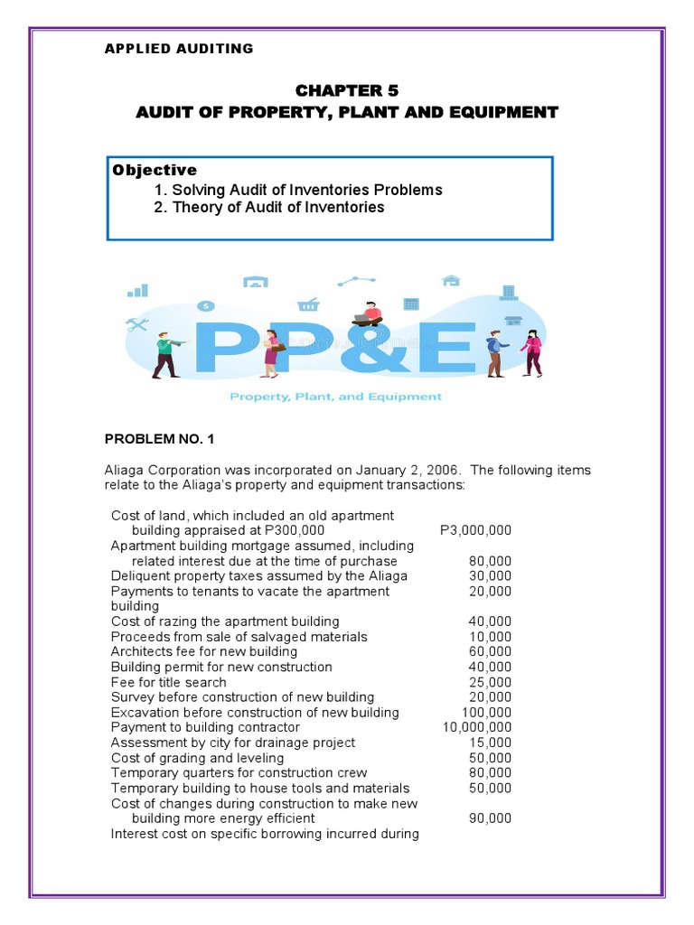 Chapter 5 Audit of Property, Plant and Equipment PDF Depreciation Debits And Credits