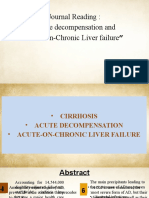 Journal Reading: "Acute Decompensation and Acute-on-Chronic Liver Failure"