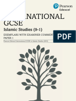 IG Islamic Studies Paper 1 Exemplar Responses