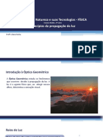 Propagação da Luz e Princípios da Óptica Geométrica