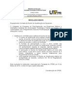 Regulamenta formato Exame Qualificação Doutorado CPGEI UTFPR