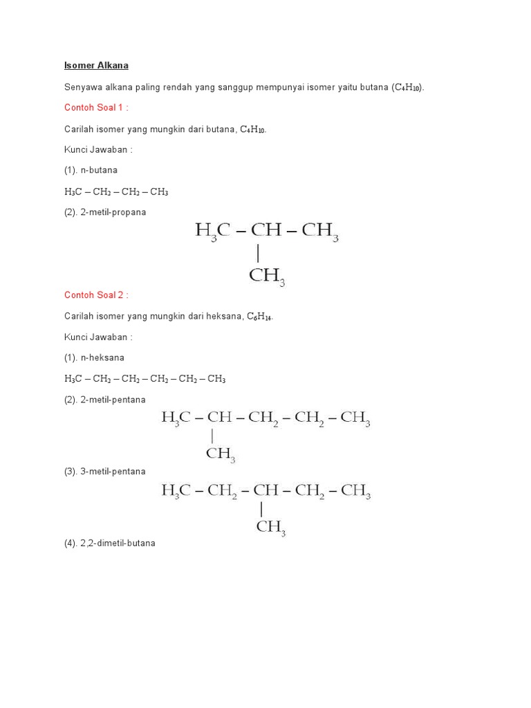 Isomer Alkana Pdf