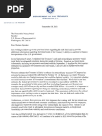 Debt Limit Letter to Congress 20210928