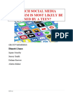 Which Social Media Platform Is Most Likely Be Used by A Teen?
