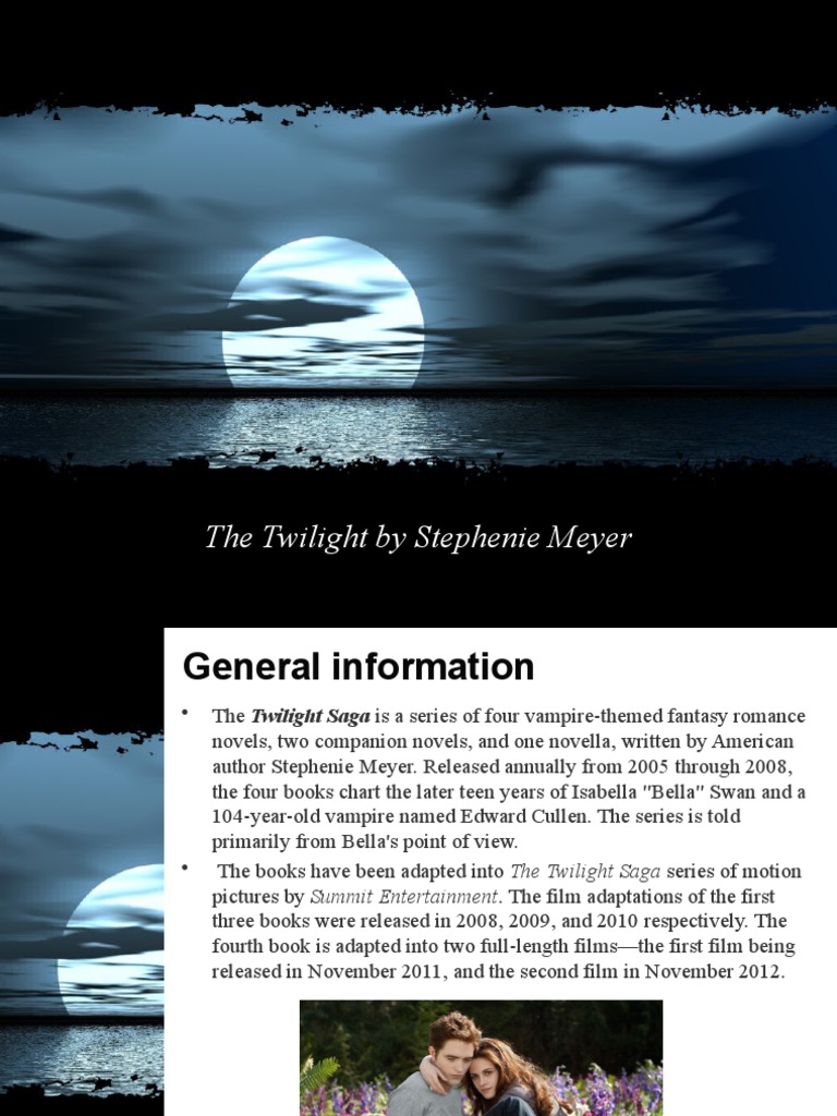 Twilight by Stephenie Meyer PDF Twilight (Novel Series) Twilight