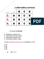 Matematica Adicion y Sustraccion