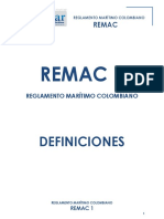 REMAC No. 1 - Definiciones