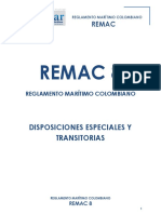 REMAC No. 8 - Disposiciones Especiales y Transitorias