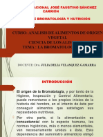 La Bromatologia como Ciencia DE LOS ALIMENTOS 2020 II [Autoguardado]