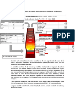 Balance de masa general para la producción de arrabio en alto horno