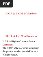 HCF & LCM