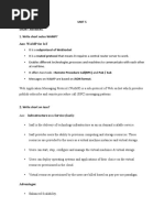 Unit 5 Short Answers: 1. Write Short Notes Wamp? Ans: Wamp For Iot