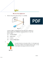 Light: (A) A Wooden Board (B) A Glass Sheet (C) A Mirror (D) A Sheet of White Paper