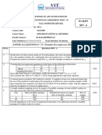 E1-Slot Set - A: SL - No. Questions SET-A Course Outcome (CO)