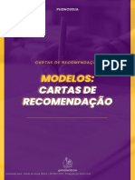 Modelos de Cartas de Recomendacao