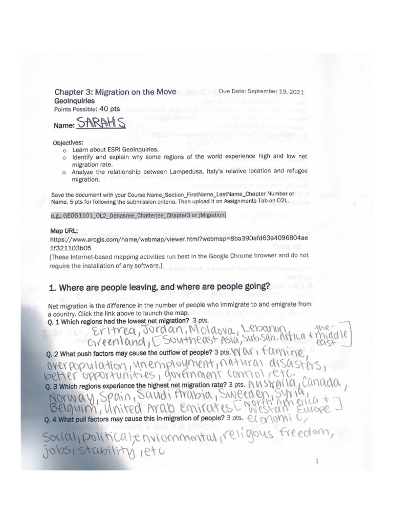 GEOG - 1101 - OL2 - Sarah - Snowden - Chapter 3 | PDF