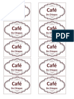 Diseño 1 de Etiqueta para Cafe