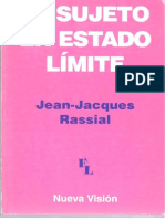 El Sujeto en Estado Límite-Jean-Jacques Rassial