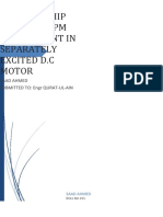 Study the Relationship Between RPM and Current in a Separately Excited DC Motor