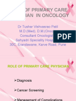 Role of Primary Care Physician in Oncology