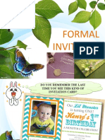 Formal Invitation Card Design Project