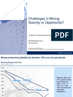 Challenges in Mining: Scarcity or Opportunity?: Contribution of Advanced Technologies