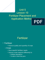 Fertilizer Placement and Methods