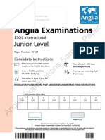 Anglia Examinations: Sample Paper