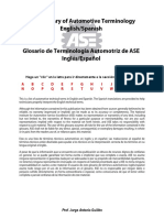 Glosario de Terminología Automotriz SAE